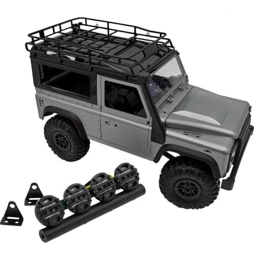 RC Roof Luggage LED Light Bar Kit Lamp for 1/10 Crawler Car Traxxas Trx-4 TRX4 Axial SCX10 RC4WD D90 HSP RGT RC Roof Luggage LE