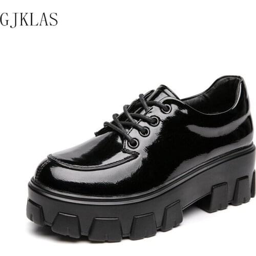 Genuine Leather Wedges Platform Shoes for Women Heels Comfy Black Dress Shoes with Heel Woman Pumps Fashion New Plataforma Mujer