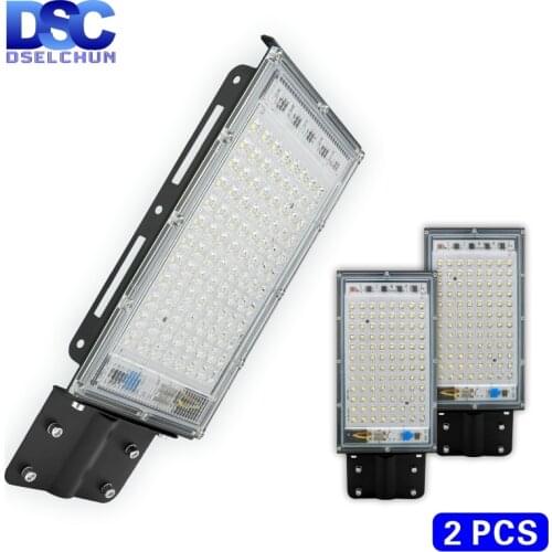2PCS 100W LED Street Light AC 220V Outdoor Floodlight Spotlight IP65 Waterproof Wall Light Garden Road Street Pathway Spot Light