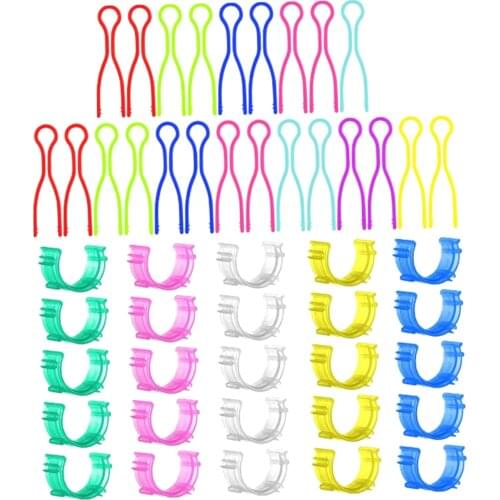 50Pcs Spool Thread Huggers Bobbin Bobbin Clamp Holder Clips Keep Your Bobbin Threads Matched Up with Your Thread Spools