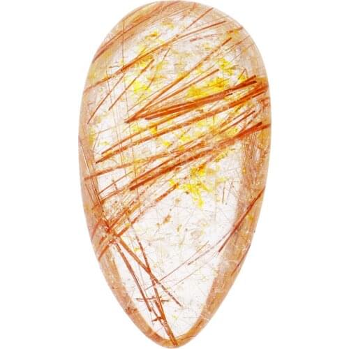 Gold Rutilated Crystal Feng Shui Reiki Gemstone Pendants/ DIY Home Ornaments