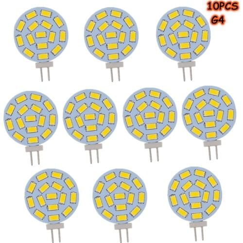 10PCS LED Ceiling Light G4 5730SMD 3W LED AC/DC 12V 24V DC 15Leds Warm White or Cool White Spotlight LED Corn Bulb Light