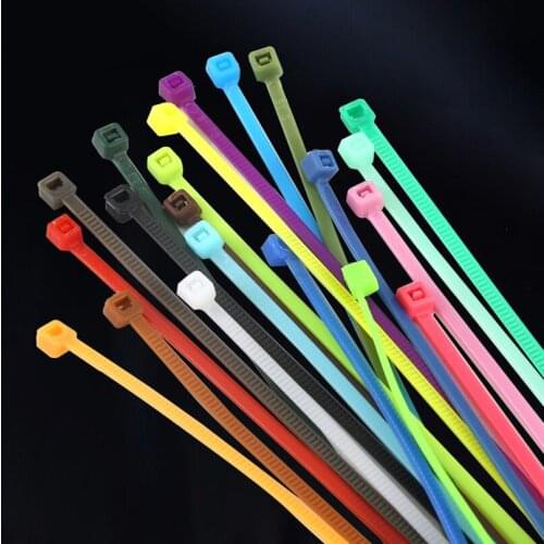 100pcs 8*500mm Nylon Cable Ties Self-locking Plastic Nylon Fasten Wire Zip Tie wholesale price