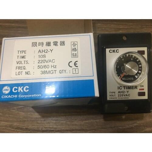 100%!!! Taiwan Song Ling CKC time relay AH2-Y 1 second 3 6 10 30 60 seconds 3 minutes 6 AC220V