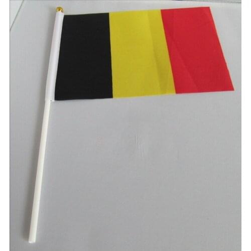 14 * 21 cm Belgium hand signal waving flag small banner flags