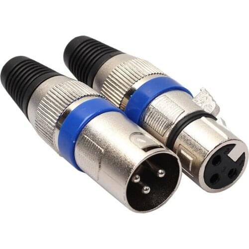 5Pairs Jack XLR 3 Pin MIC Jack Plug Audio Microphone Cable Connector Male & Female MIC Plug Hot Sale Home Audio Video Equipment