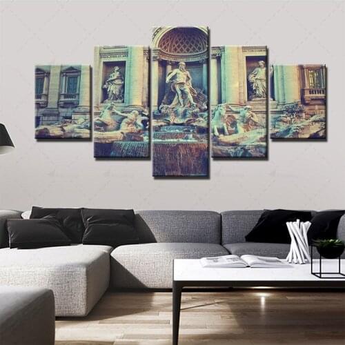 Canvas Hd Printed Home Decoration Figure Statue Painting Modern 5 Pieces Poster Wall Art Picture For Living Room Modular Framed