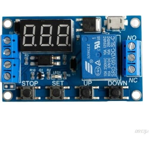 6-30V Relay Module Switch Trigger Time Delay Circuit Timer Cycle Adjustable