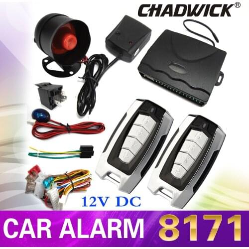 CHADWICK 1Way Car Vehicle Protection Alarm Security System Door Lock Keyless Entry System sound siren & flash turninglight 8171