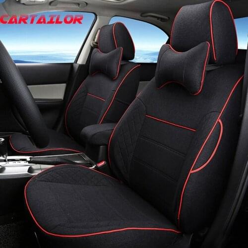 CARTAILOR Flax Car Seat for Mazda CX-5 Automobiles Seat Covers Accessories Custom Cover Seats Protector Black Auto Seat Cushions