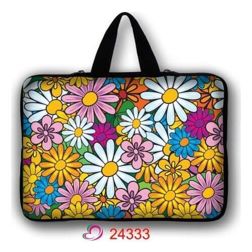 Daisy Sleeve Case Laptop Bag For 11 12 13 14 15 15.6 inch For ipad 9.7" Bags For MacBook Air Pro 13.3" Notebook Women Men