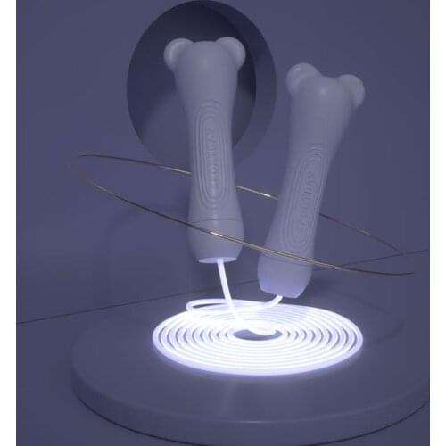 Kids Glowing Speed Jump Rope Men Women Gym PVC Skipping Rope Adjustable Length Workout Fitness Equipment Muscle Boxing Training