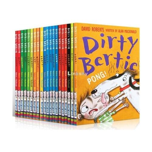 Dirty Bertie series Collection David Roberts 20 Books Set ,Children Interesting Books Kids English Reading Story,Chapter Book