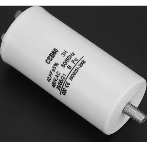 Water Pump Capacitor CBB60 450V 40uf Water Pump Capacitor For Washing Machine 50/60Hz