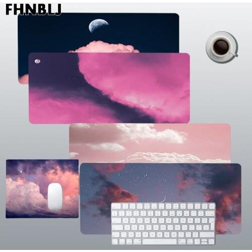 FHNBLJ pink could moon Cute Keyboards Mat Rubber Gaming mousepad Desk Mat Size for Keyboards Mat Mousepad for boyfriend Gift