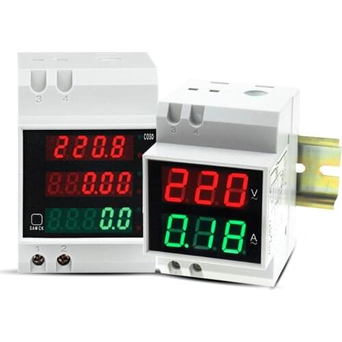 Multi-function Meter D52-2042 D52-2047 Digital LED Voltage Current Active Power Factor Energy Meter AC80-300V 100A