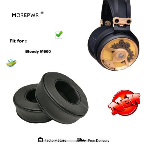 Replacement Ear Pads for bloody m660 m-660 m 660 Wireless Headset Parts Leather Earmuff Earphone Sleeve Cover