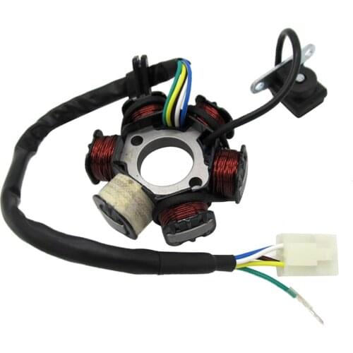 Motorcycle 5 Wire 6 Coil Stator Magneto for 50cc 110cc 125cc 150cc ATV Quad