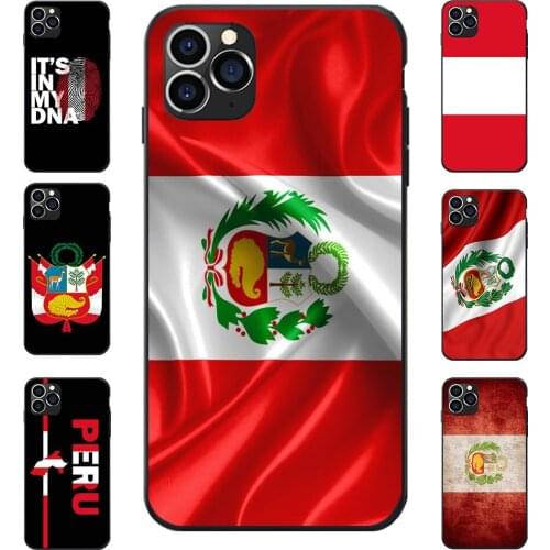 For XIAOMI 5 6 8 9 MAX MIX NOTE LITE PRO CC SE Peru National Flag Coat Of Arms Map Theme Soft TPU Phone Back Cases