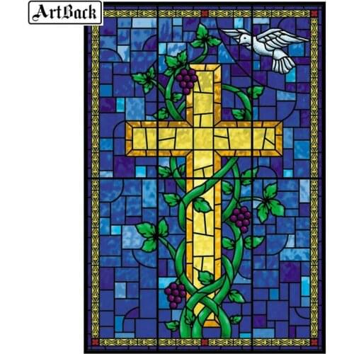 10 style diamond painting cross flower full square / round resin mosaic crafts diamond embroidery sewing kit home decor 20x25cm