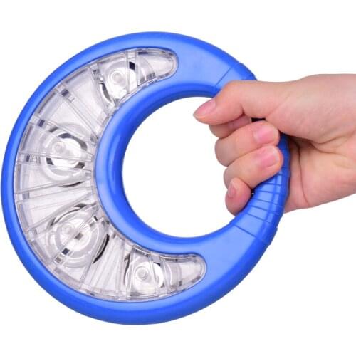 Plastic Mini Handbells Hand Tambourine Bells Handheld Toy Tambourines for Kids Rattle Percussion Musical Instruments Green