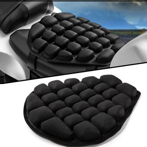 Motorcycle Air Seat Cushion Inflatable Air Pad Pressure Relief Ride Seat Cushion Cool Seat Cover Seat Sunscreen Mat