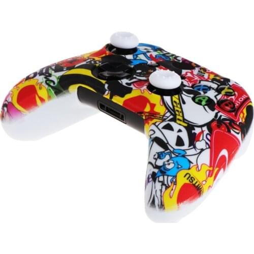 Popular Silicone Gamepad Cover + 2 Joystick for xbox one X S Controller 32CB