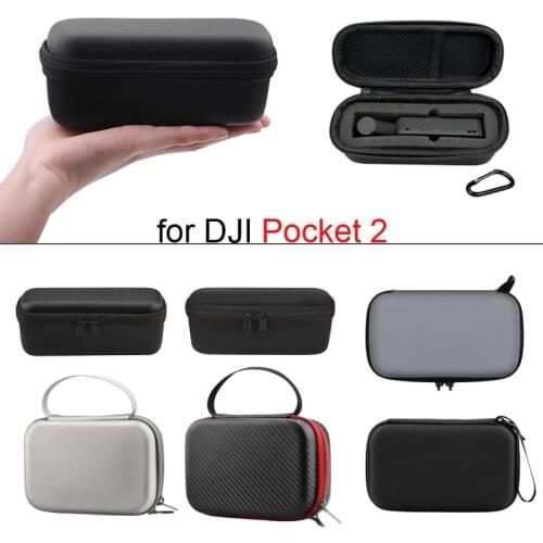 For DJI Pocket 2 Portable Mini Carrying Case Handheld Gimbal Storage Bag PU Waterproof Protection Box Gimbal Camera Accessories