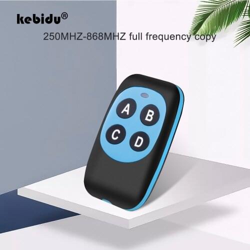 Kebidu ABCD Wireless 315Mhz Controller RF Remote Control 433 MHz for Electric Gate Garage Door 282-868MHZ Remote Control