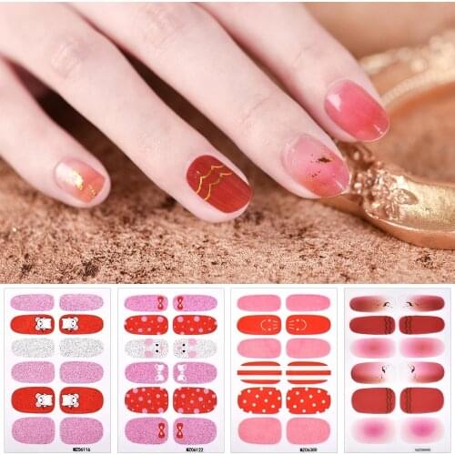 28 Designs Nail Polish Sticker Full Cover Self Adhesive Nail Foil Summer Theme Nail Art Sticker Decals DIY Nail Art Decorations