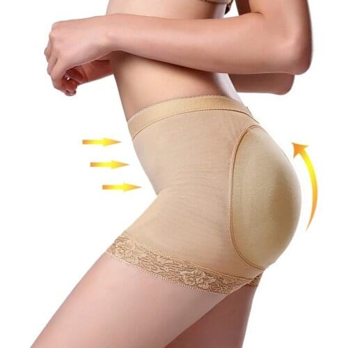 Sexy Boyshort Panties Woman Solid Color Underwear Push Up Bodyshaper Hip-Lifting Enhancer 2020 Padded Shaper Panties