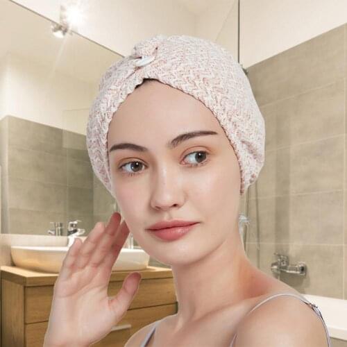 Dry Hair Hat Quick-drying Soft Shower Cap Bath Towel Shower Cap Hat Turban Head Wrap Bathing Tools For Lady Man