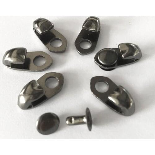 40pcs Fashion Black Alloy Boot Shoelace Buckles Lace Hooks Shoe Lace Fittings Outdoor Sport Camp Hike Climb Supplies