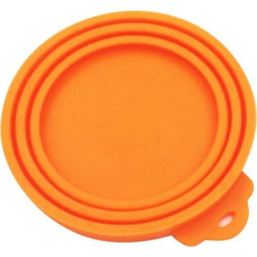 Silicone Canned Lid Pet Food Canned Lid Seal Fresh Cover for Pet Food Five Colors for Option