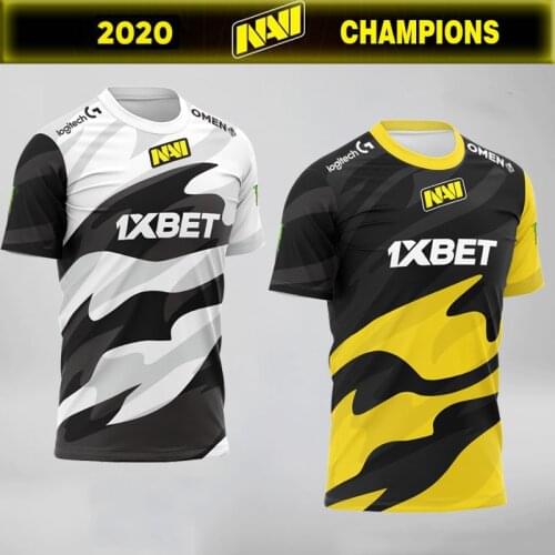 CSGO Team NAVI Uniform 2020 New Jerseys Fans Game T Shirt Custom ID T-shirt For Men Women Customized Name Tees Shirt Clothing