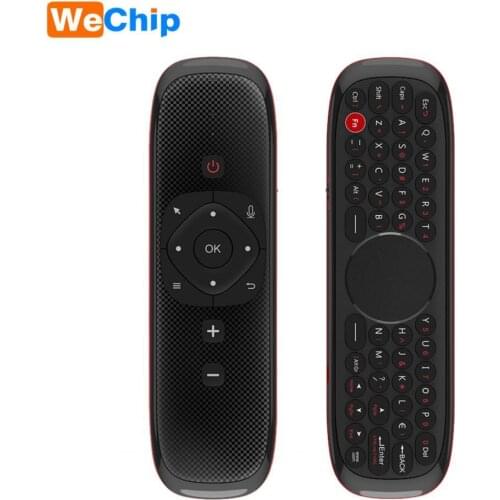 Wechip W2 2.4G Air Mouse Wireless Keyboard with Touchpad Mouse Infrared Remote Control for Android TV BOX PC Projector