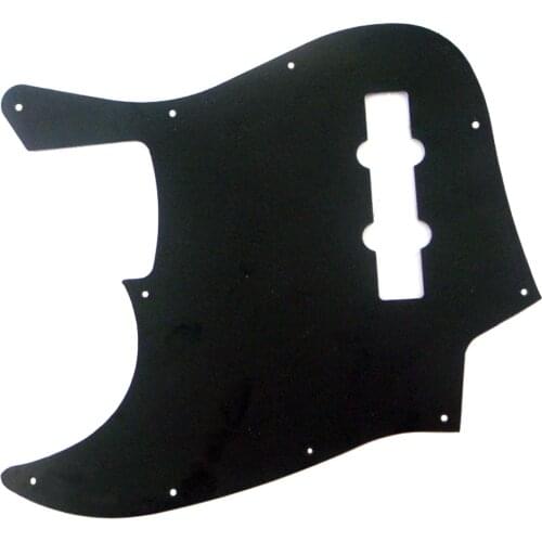 10-Hole 3Ply Bass Pickguard Pick Guard Scratch Plate Replacements Parts Black