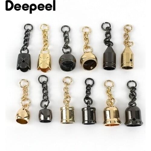 Meetee 10pcs Metal Bag Hanging Buckles Fashion Luggage Alloy Tassel Stopper Rope Buckle DIY Clothing Decoration Material BD445