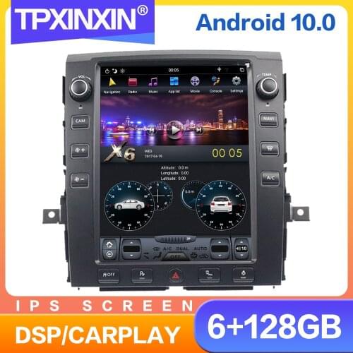 Android 10 PX6 Tesla Style Screen Car Radio For Nissan Titan 2010 - 2019 Multimedia Auto Video Player Navigation Stereo GPS 2din