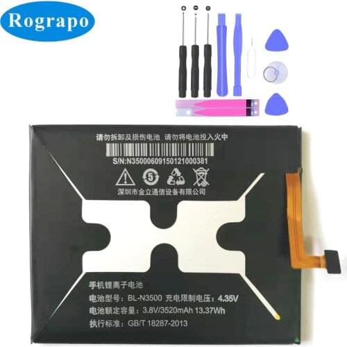3.8V 3500mAh Replacement BL N3500 Battery For Gionee E8 BL-N3500 Original Baterij Batterie Cell Mobile Phone Batteries