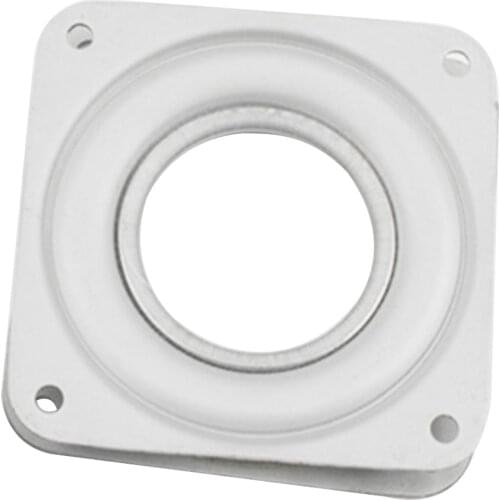 3 Inch Plates Display Stand Home White Desk Furniture Turntable Iron For Dining Table Hardware Fitting 360 Degree Rotating