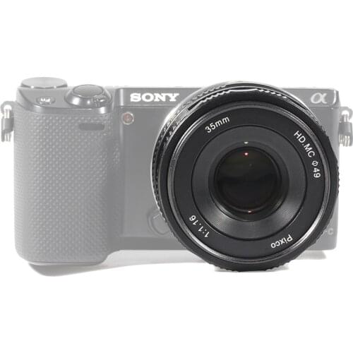 35mm F/1.6 Large Aperture HD MC Manual Prime Fixed Lens APS-C Suit for Sony E/Fujifilm FX/Canon M Mount Series Mirrorless Camer