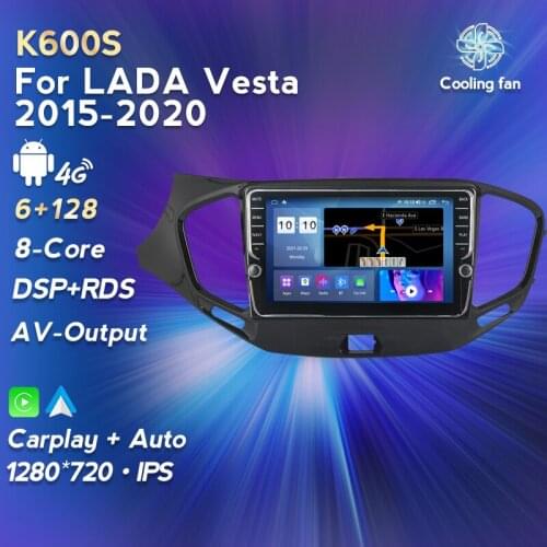 6G+ROM 128G Android 11 Car Player GPS Navigation Multimedia For LADA Vesta Cross Sport Radio 2015-2020 2 din Recorder 4G LTE RDS