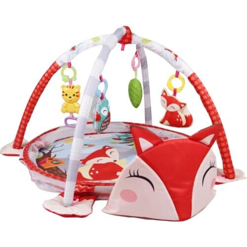 Large Baby Gym Play Mat Toddler Game Pad Infantil Kids Cute Animals With Protective Nets Early Education Crawling Game Mat