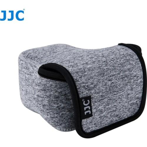 JJC Mirrorless Camera Bag Small Neoprene Pouch Black Gray Mini Case For Canon EOS/PowerShot/Nikon 1/Pentax Q/ Panasonic Camera
