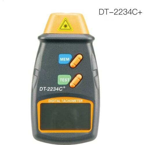 DT-2234C+ Orange Digital Laser Tachometer Handheld Digital Tachometer Laser Tachometer