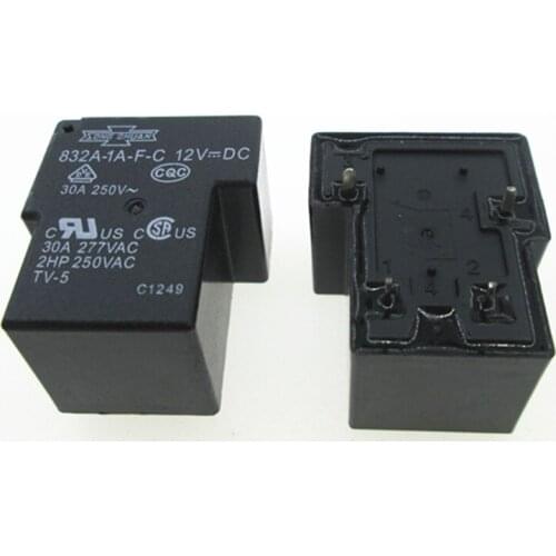 HOT NEW relay 832A-1A-F-C 12VDC 832A-1A-F-C-12VDC 832A-1A 832A 832A1AFC 12VDC DC12V DIP5 5PCS/LOT