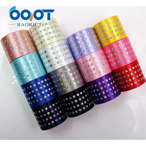 184113,1-1/2'' 38MM 2 yards high quality Solid color dots Shiny satin ribbon,DIY handmade gift packaging wedding decoration