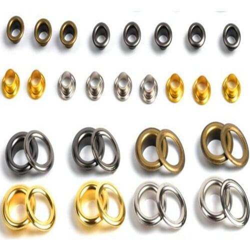 4 5 6 8 10 12 13 17 20 22mm plated metal eyelets for garments accessories EL02