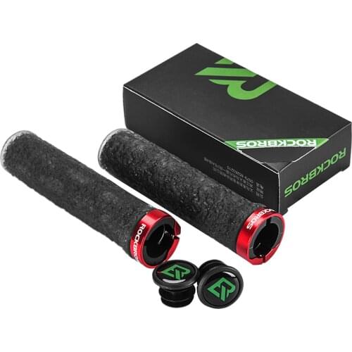 Newest Arrival 2 Pcs Bike Handlebar Grips, Non Slip Soft Rubber Mountain Bicycle Lock On Handle Grips